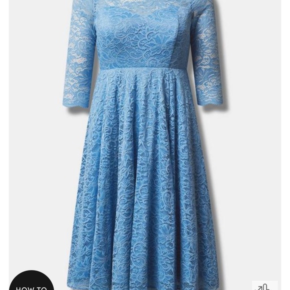 Torrid blue lace dress NWT. Will consider all offers. - Picture 5 of 7
